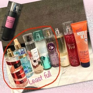 Bath & Body Works & Victorias Secret Body Mist Fragrance Lot & hair care product